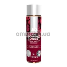 Оральный лубрикант JO H2O Raspberry Sorbet - малина, 120 мл - Фото №1