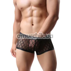 Труси-боксери чоловічі Star Night Breathable Mesh Underwear, чорні - Фото №1
