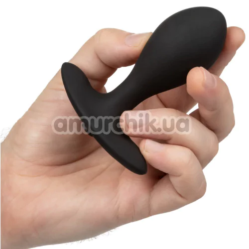 Анальний розширювач Weighted Silicone Inflatable Plug, чорний