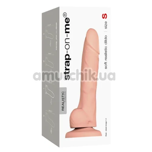 Фаллоимитатор Strap-On-Me Soft Realistic Dildo S, телесный