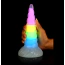 Фаллоимитатор Creature Cocks Uni-Glow Glow-in-the-Dark Rainbow Silicone Dildo, разноцветный - Фото №14