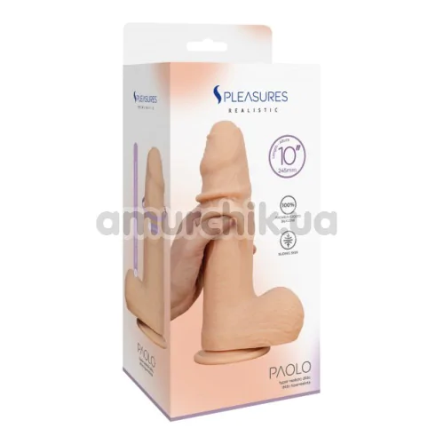 Фаллоимитатор S Pleasures Realistic Paolo 10, телесный
