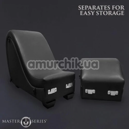 Кресло для секса Master Series Kinky Sex Chaise With Love Pillows, черное