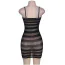 Платье Star Night Striped Mesh Mini Dress, черное - Фото №6