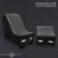 Кресло для секса Master Series Kinky Sex Chaise With Love Pillows, черное - Фото №11