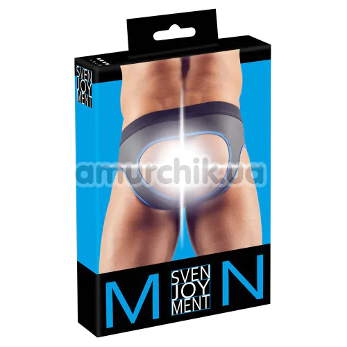 Трусы мужские с открытыми ягодицами Svenjoyment Underwear Jock 2120216, черно-синие