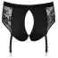 Трусики для страпона з підв'язками для панчіх Bad Kitty Panty With O-Ring, чорні - Фото №5