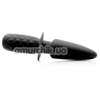 Анальная пробка с вибрацией Ass Thumpers The Plug 10x Silicone Vibrating Thruster ровная, черная - Фото №1
