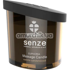 Свеча для массажа Senze Euphoria Massage Candle - ваниль/сандал, 150 мл - Фото №1