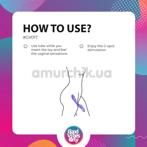 Вибратор Good Vibes Only Flax, фиолетовый