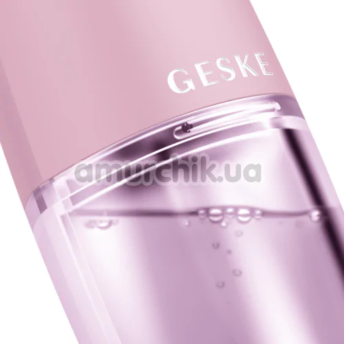 Устройство для очищения кожи лица Geske Aqua-Stream Face Cleanser 8 in 1, розовое