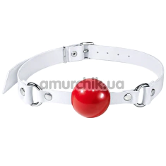 Кляп Feral Feelings Silicon Ball Gag, червоно-білий - Фото №1