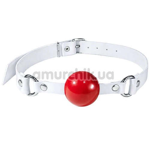 Кляп Feral Feelings Silicon Ball Gag, червоно-білий - Фото №1