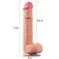 Фаллоимитатор Dual-Layered Silicone Nature Cock LVTOY454, телесный - Фото №9