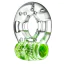 Віброкільце для члена Play With Me Arouser Vibrating C-Ring, зелене - Фото №3