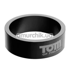Кільце ерекційне Tom of Finland 60mm Aluminum Cock Ring, чорне - Фото №1