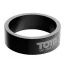 Эрекционное кольцо Tom of Finland 60mm Aluminum Cock Ring, черное - Фото №1
