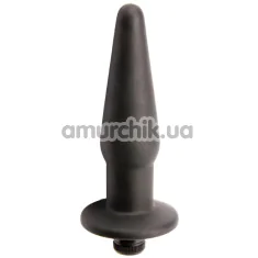 Анальна пробка з вібрацією Trinity Vibes Vibrating Silicone Butt Plug S, чорна - Фото №1