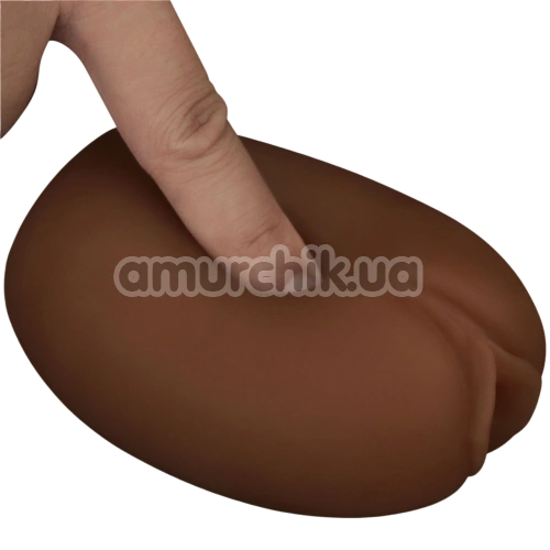 Мастурбатор Lovetoy Slider Double-Ended Masturbator Vagina And Anus, коричневый