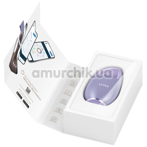 Массажер для глаз и лица Geske Cool & Warm Eye and Face Massager 7 in 1, сиреневый