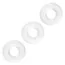 Набор эрекционных колец Silicone Set Of 3 Stacker Rings, прозрачный - Фото №2