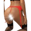 Комплект Star Night Lace Garter Belt, червоний: пояс для панчіх + трусики-стрінги - Фото №3