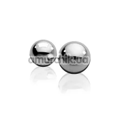 Вагінальні кульки Metal Worx Ben-Wa Balls Small, срібні - Фото №1