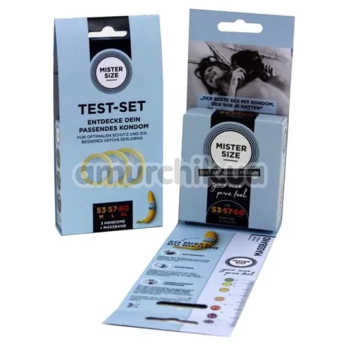 Mister Size Test Set 53 57 60 + Measuring Tape, 3 шт