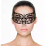 Маска на глаза металлическая с прозрачными стразами Easy Toys Venetian Mask, черная - Фото №2