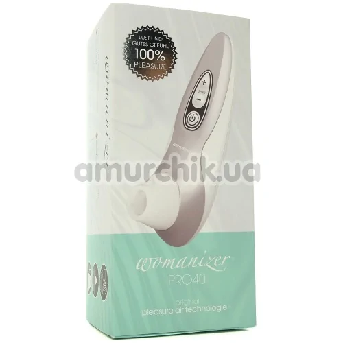 Симулятор орального сексу для жінок Womanizer Pro40, сірий