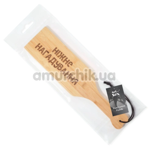 Шльопалка Art of Sex Paddle М - Ніжне нагадування, бежева