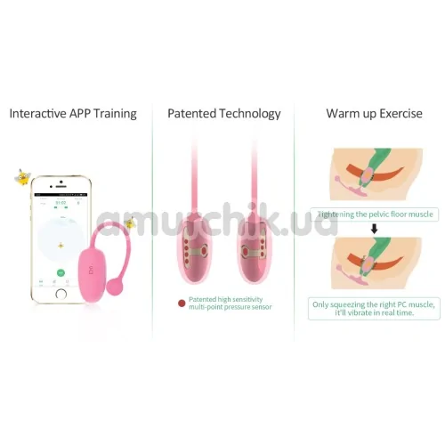 Тренажер Кегеля Magic Motion Kegel Coach, рожевий
