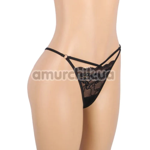 Трусики-стрінги Star Night Strap Detail Panties, чорні