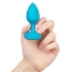Анальная пробка с вибрацией B-Vibe Vibrating Jewel Plug S/M, бирюзовая - Фото №5