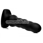 Анальний вібратор Thunderplugs Silicone Vibrating & Squirming Plug with Remote Control, чорний - Фото №1