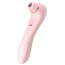Симулятор орального секса для женщин с вибрацией Boss Series Rechargeable Sucking Massager, светло-розовый - Фото №5