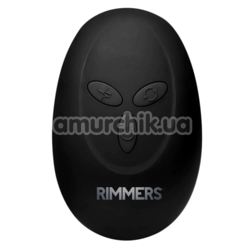 Анальная пробка с вибрацией и ротацией Rimmers Slim R, черная