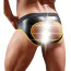 Трусы мужские с открытыми ягодицами Svenjoyment Underwear Jock 2120216, черно-желтые - Фото №3