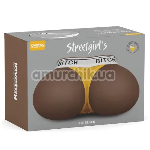 Штучна вагіна та анус Lovetoy Streetgirl's #12, коричнева