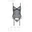 Комплект Passion Free Your Senses Eco Leafa Corset, черный: корсет + трусики-стринги - Фото №5