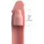 Насадка на пеніс Fantasy X-tensions Elite 2 Inch Silicone X-tension With Strap, тілесна - Фото №2