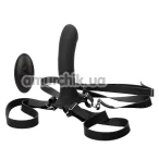 Страпон з вібрацією Her Royal Harness Me2 Remote Rumbler, чорний - Фото №1