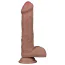 Фаллоимитатор Dual-Layered Silicone Nature Cock LV411043, светло-коричневый - Фото №1
