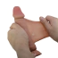Фалоімітатор Sliding Skin Bendable 7.6, коричневий - Фото №7