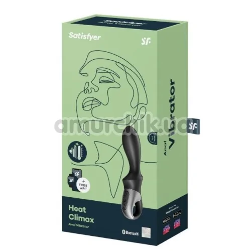 Вибратор с подогревом Satisfyer Heat Climax, черный