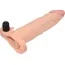 Насадка - удлинитель пениса с вибрацией Lovetoy Pleasure X-Tender Series LV1063, телесная - Фото №2