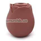 Симулятор орального секса для женщин с вибрацией Sweet Em Rose Sucking Massager, бордовый - Фото №1