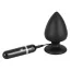 Анальная пробка Black Velvets Vibrating Plug Silicone, черная - Фото №1