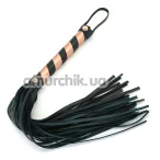 Флоггер Liebe Seele Rose Gold Memory Leather Flogger Whip, золото-черный - Фото №1
