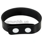 Эрекционное кольцо Silicone Cock Ring, черное - Фото №1